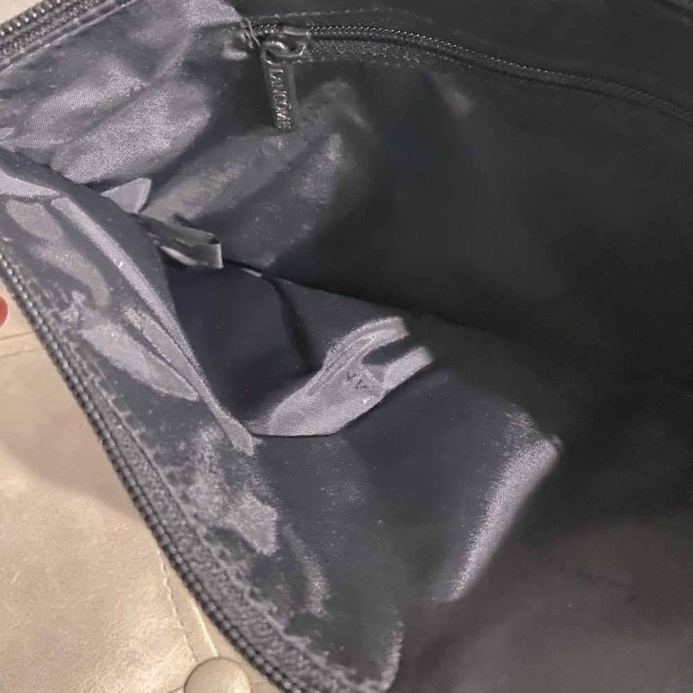 LACOME BLACK RUFFLE HANDBAG - Picture 3 of 7